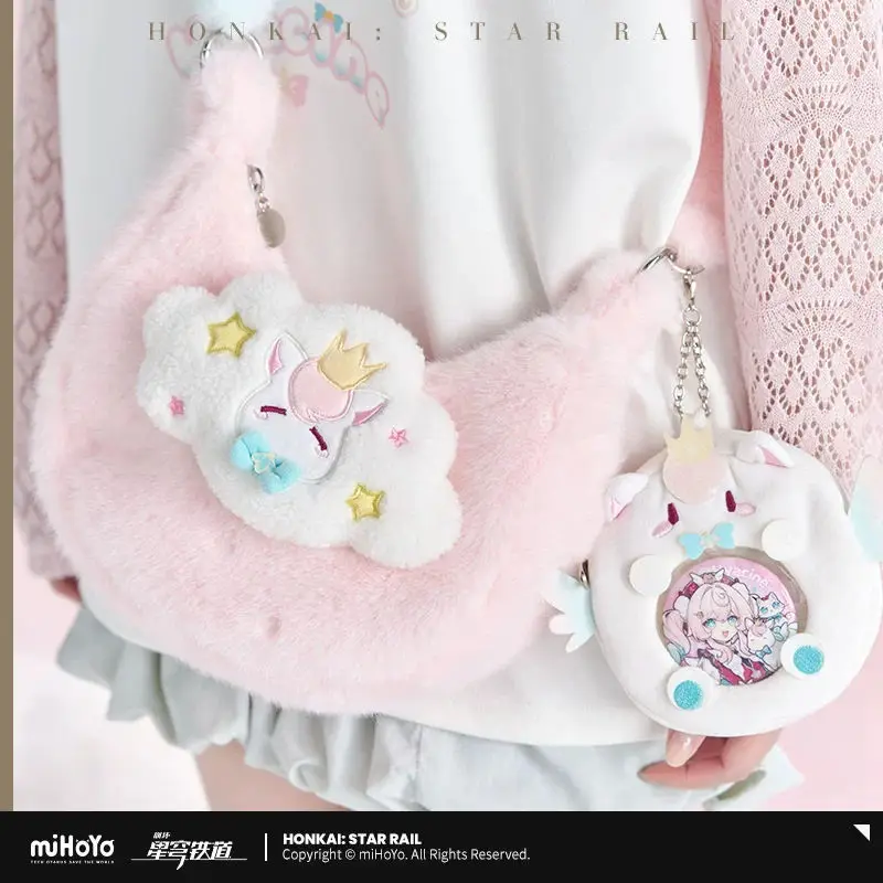 [Genuine] miHoYo Game Hyacine Bag Honkai Star Rail Hyacine Plush Shoulder Bag Handbag Uniform Bag Satchel Cosplay Halloween Gift