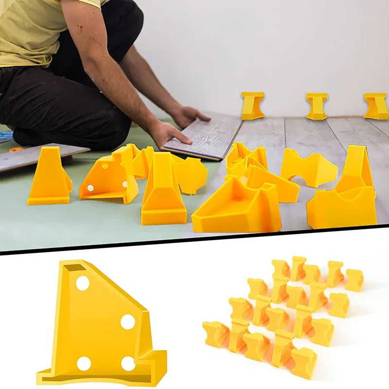 20Pcs Professional Flooring Spacers Kit, Adjustable 1/4