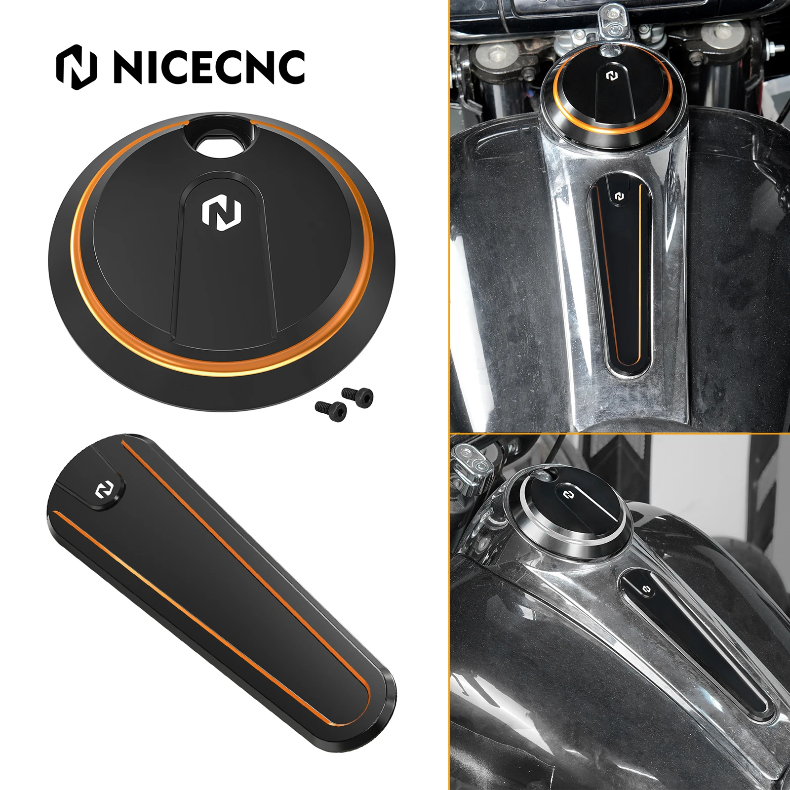 

For 17-20 Harley Street Glide Special Motorcycle Fuel Tank Console Door Insert Panel Kit for Harley Street Glide FLHX 2017-2023