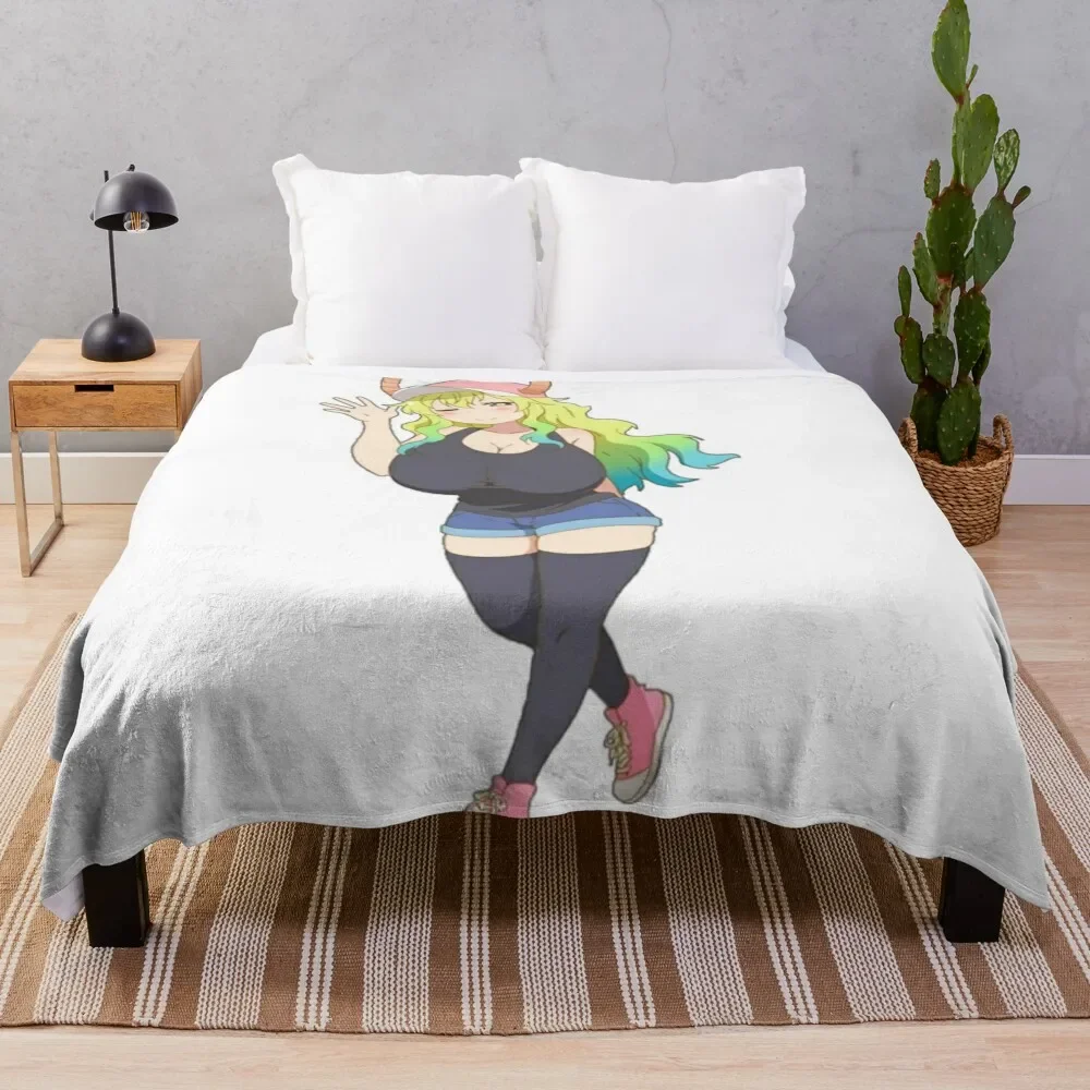 

Lucoa Kobayashi Maid Dragon Throw Blanket Soft Sherpa Fleece Warm Blanket for Winter
