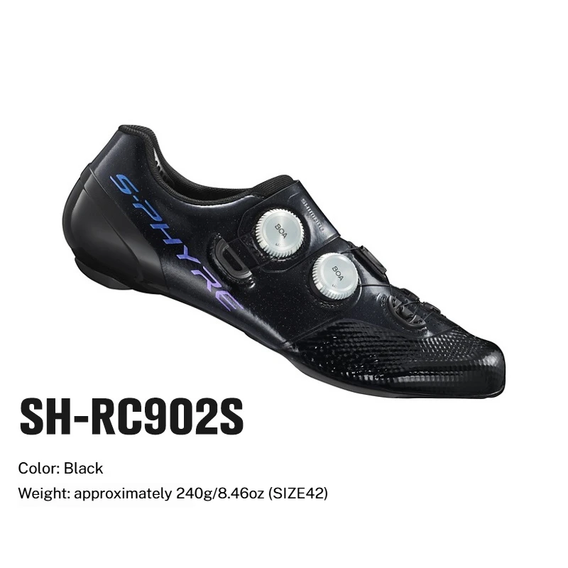 SHIMANO RC903 racefietschoenen met SPD-SL, carbonzool, voor heren, lichtgewicht, ademend, met klikmechanisme.