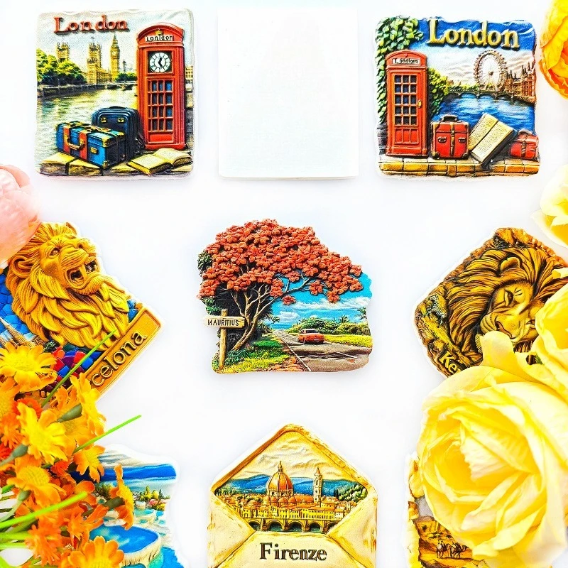 Mauritius Country Road Fridge Magnet - 3D Island Souvenir Tropical Landscape Decor Unique Africa Gift