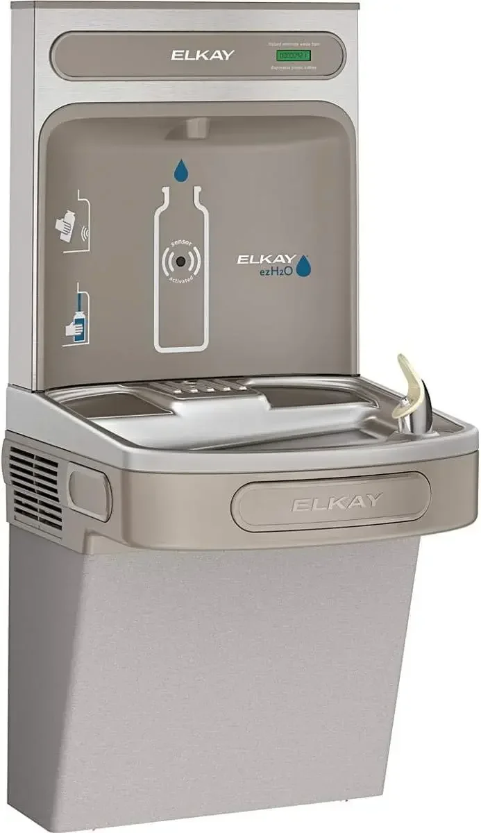 EZS8WSLK EZH2O Bottle Filling Station with Single ADA Cooler,Non-Filtered 8 GPH,46.30 x 18.30 x 19.00 inches, Light Gray Granite