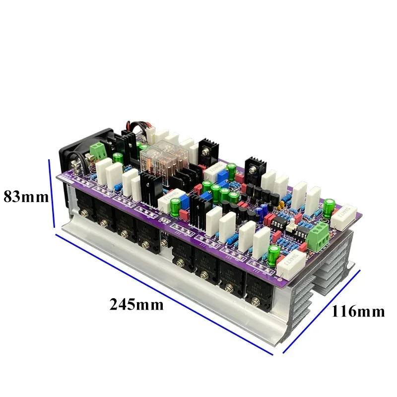 Papan Amplifier daya 2 saluran 960w * 2 4Ω, dapat Jembatan Mono daya tinggi 16 buah Transistor Us WK5688 WY2963 suara manis Audio HIFI