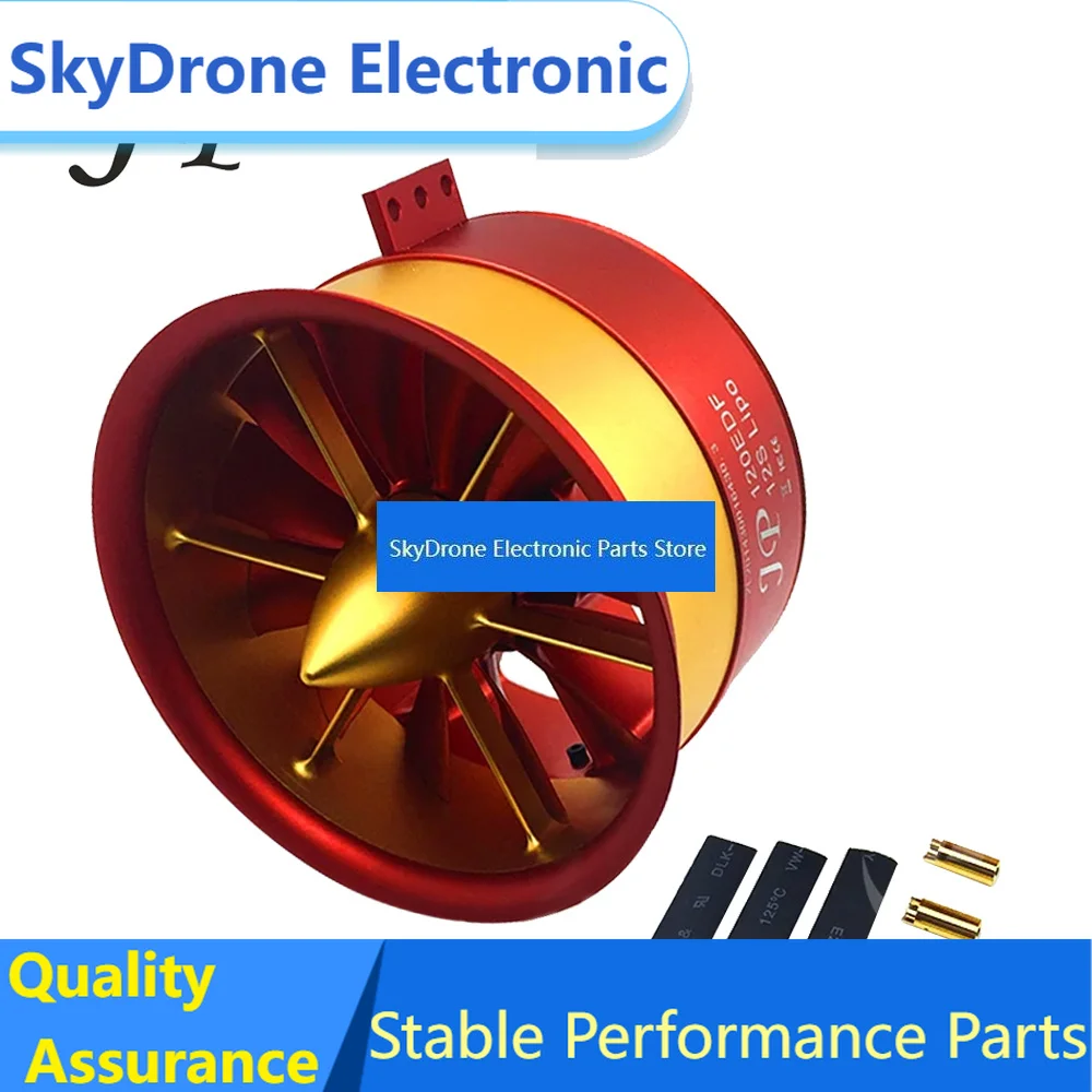 SkyDElJP Metal Culvert 90mm 105mm 120mm EDF Ducted Fan 12 Blades 5060 4260 4250 Motor 6S 12S 14S RC Air Plane