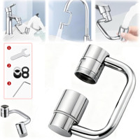 2/1Pcs Swivel Stainless Steel Kitchen Faucet Extender Universal Splashproof Dual Mode Bathroom Sink Accessories with Adapter