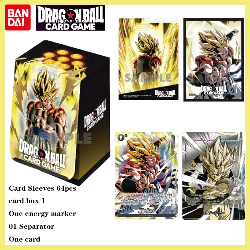 

Официальный набор коробок для хранения карт BANDAI Dragon Ball Fusion World, полный чехол с органайзером, коллекция аниме, подарок