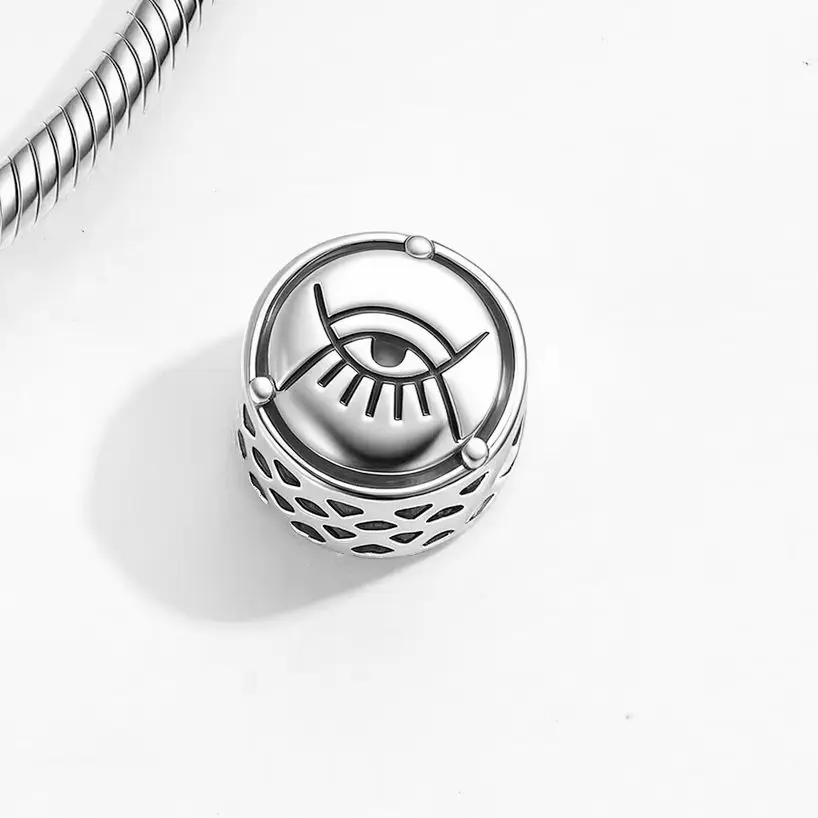 

stillhouse 925 Sterling Silver Kojo Baiden's Eye of God Symbols Charm Bead Jewelry Gift Fit Original Bracelet Diy Jewelry Acces