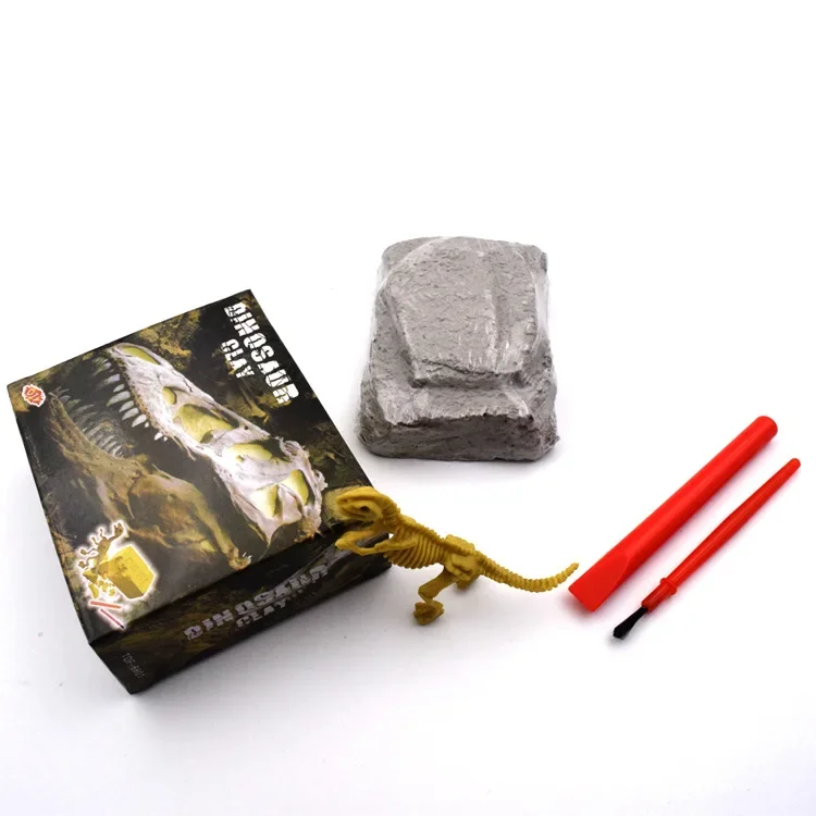 

Random 1pcs Simulation Dinosaur Fossils Tyrannosaurus Science Jurass Worlds Science Park DIY Excavation Game Toys for Children