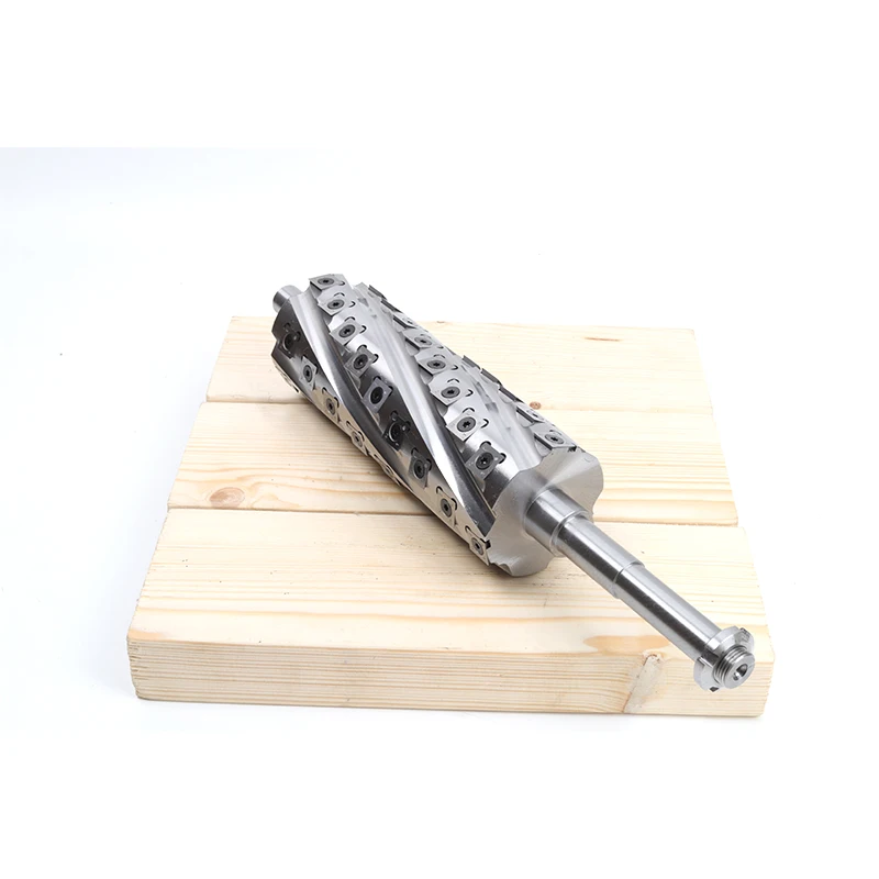 Helical Cutter Spiral Cutterhead Shaft With Tungsten Carbide Insert Blades For Woodworking Planer Jointer Thicknesser