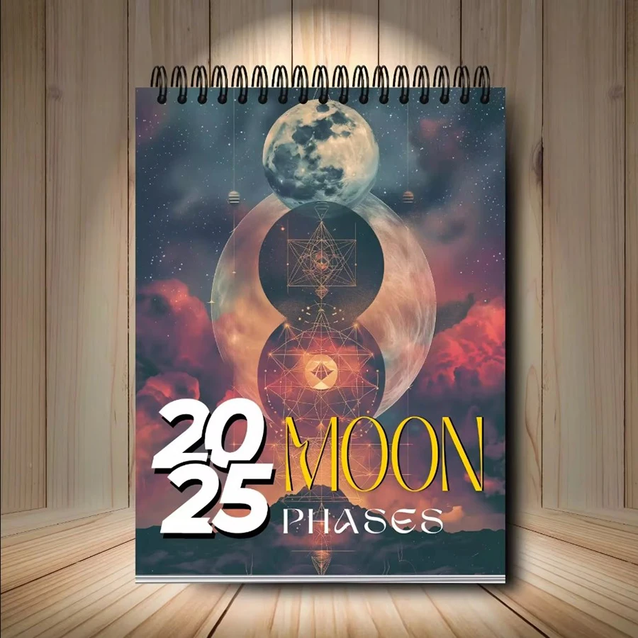 2025 Moon Phase Calendar Astrological Calendar Runs 12 Month Wall Calendar for Home Office Decor