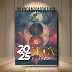 2025 Moon Phase Calendar Astrological Calendar Runs 12 Month Wall Calendar for Home Office Decor