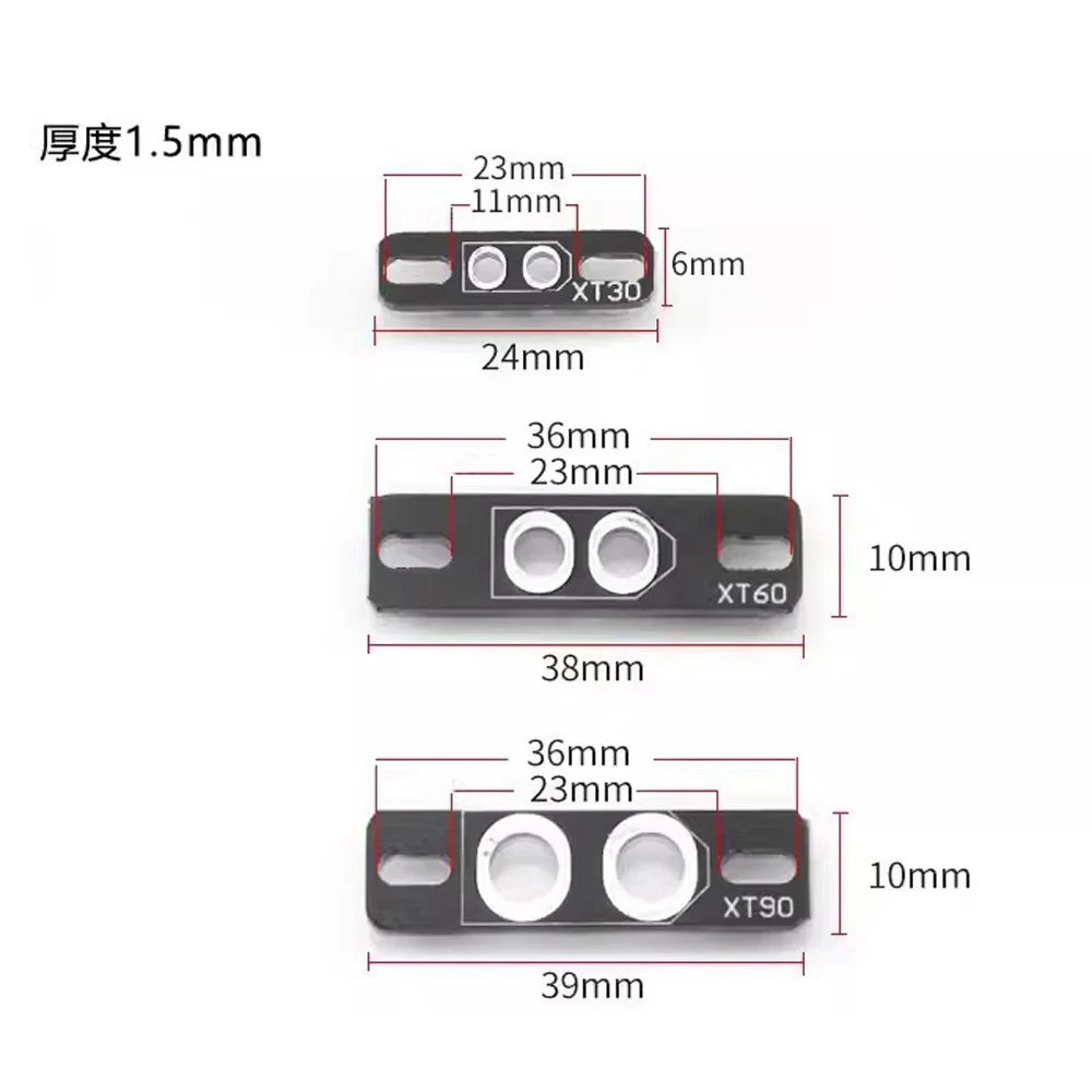 100PCS PCB Welding Board XT30 XT60 XT90 Plug Panel Mount Fixed Bracket RC FPV Drone Connector Soldering Plate Base