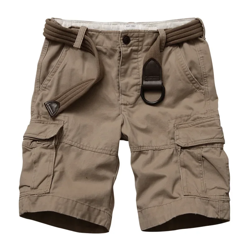 Imagem -06 - Shorts Militares Camuflados para Homens Calções de Praia Esportes ao ar Livre Caminhadas Multi-bolso Escaladas Calças Curtas Táticas Vestuário de Trabalho Verão