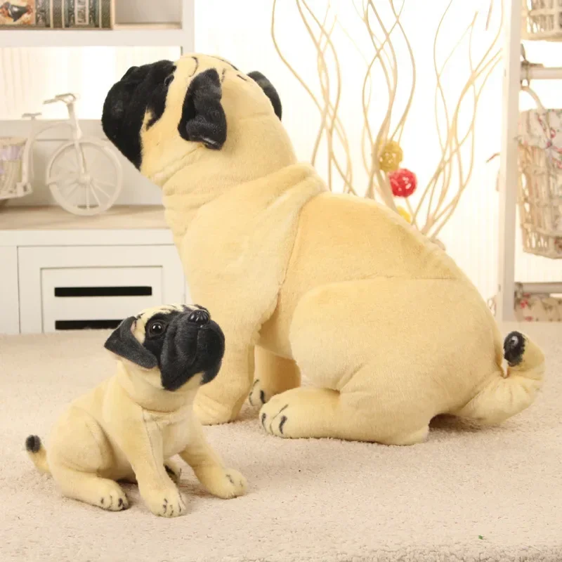 

40cm Lovely Lying Bulldog Shar Pei dog Pillow lively Simulated Animals model Kids mount decoration Plush doll Children toys gift