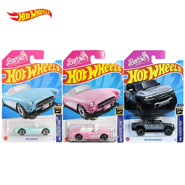 Hot Wheels C4982 183 1956 Corvette Blue Pink 184 2024 GMC Hummer EV Barbie The Movie 1 64 Diecast Car Model Toy AliExpress