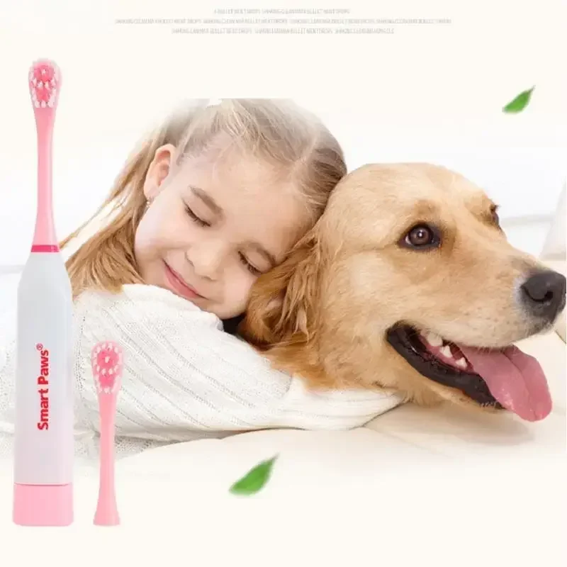 Electric Pet Dog Tooth Brush Cleaning Dogs Teeth with Non-slip Handle Perfect Teeth Care for Pet Dog Oral Health Pet Products