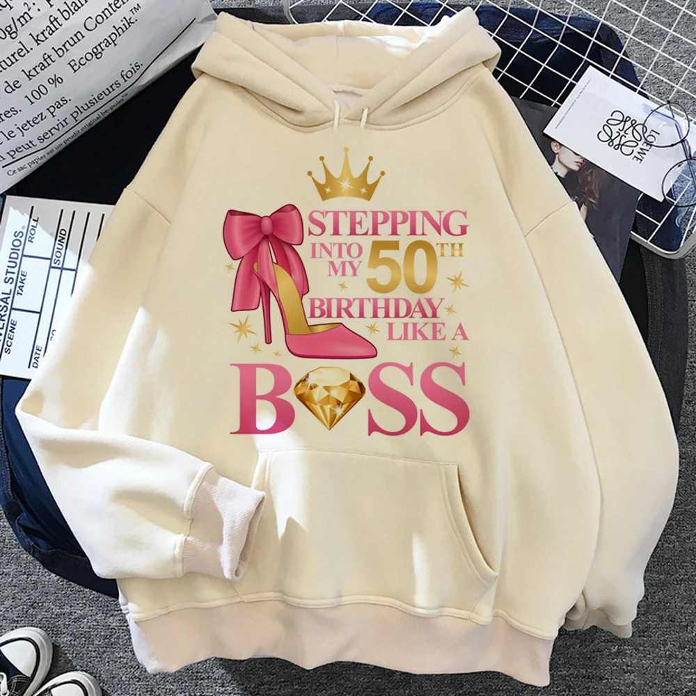 Sudadera con capucha de anime para mujer, ropa de calle para Cumpleaños de 50 años, Camisa con capucha, ropa estética femenina