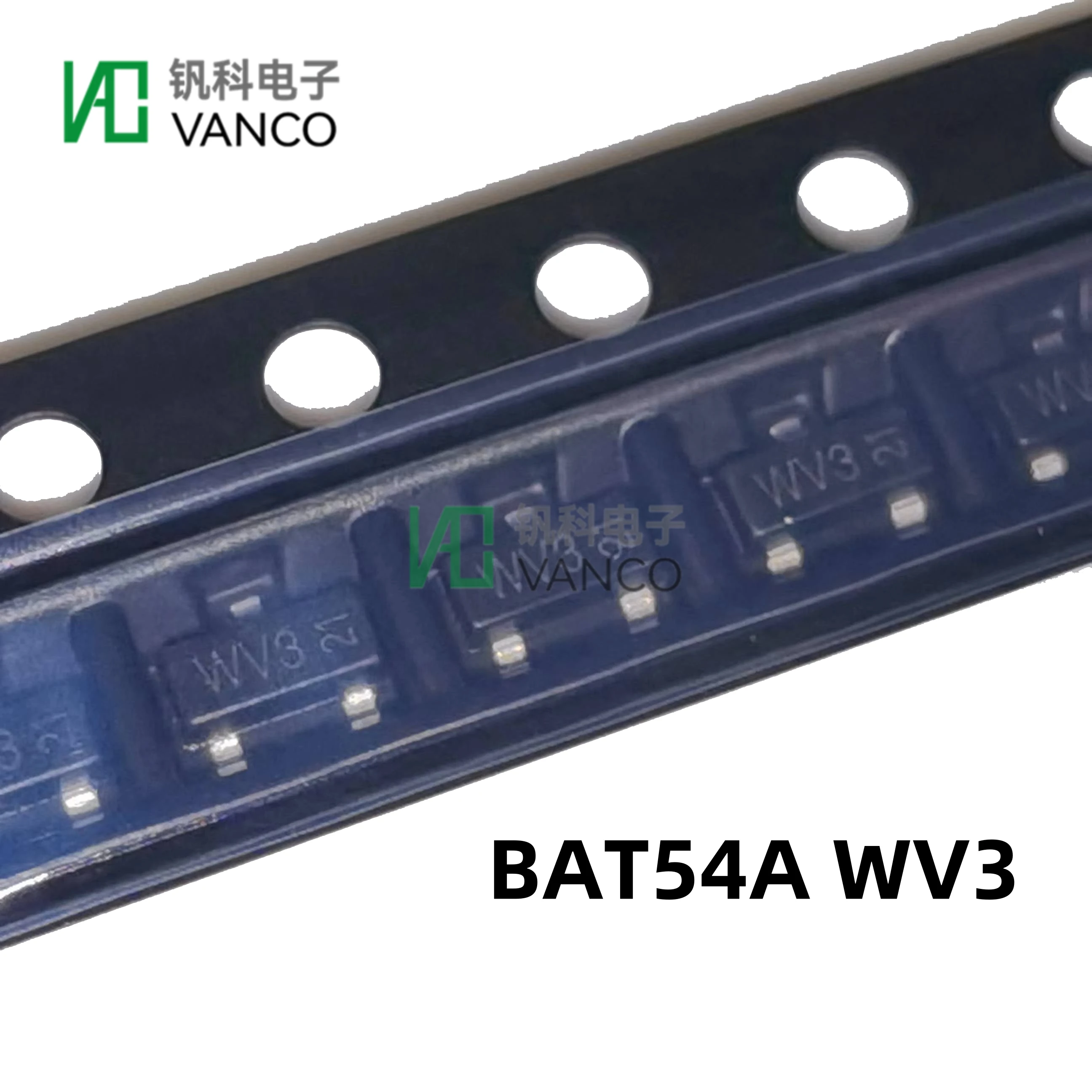 NEW Original 50/100pcs BAT54S Marking WV4 BAT54C WW1 BAT54A WV3 SMD Schottky Diode SOT23