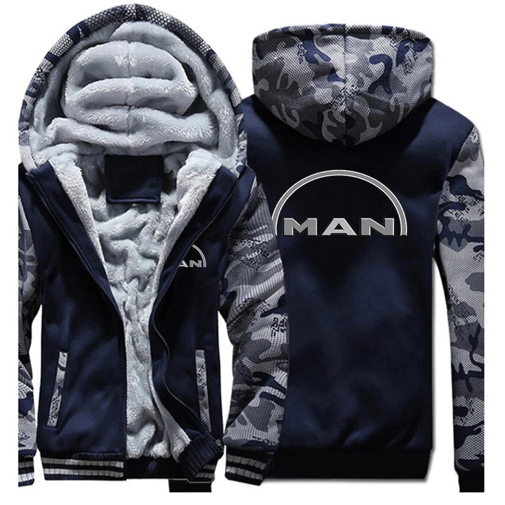 Truck man Men Autumn Winter Cotton Hoodies Warm Casual Comfortable Padded Thickened Down Jacket New Double-Sided Coat view 4