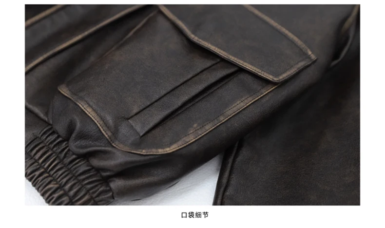 Lautaro Spring Autumn Cool Handsome Soft Vintage Distressed Brown Pu Leather Jacket Women Long Sleeve Luxury Designer Clothing