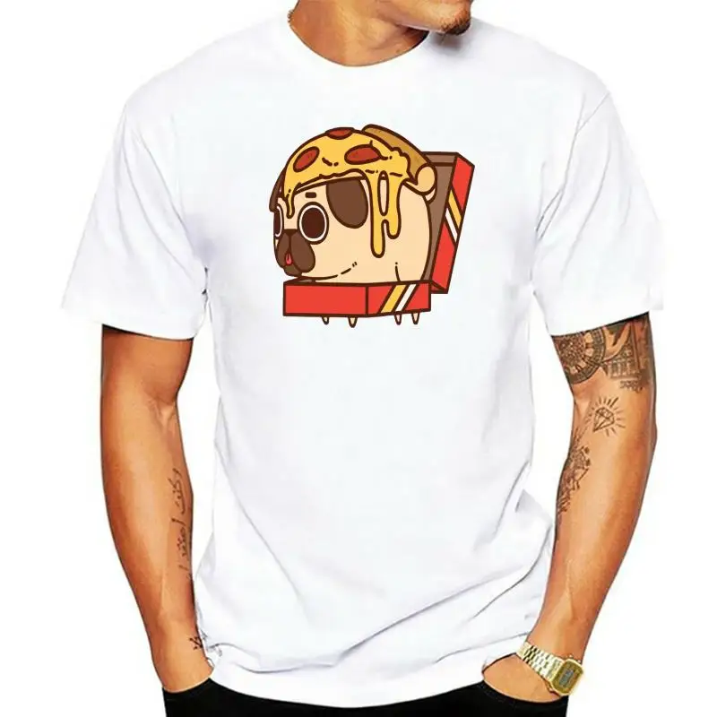 Men t-shirt Pizza Pug T Shirt tshirt Women t shirt