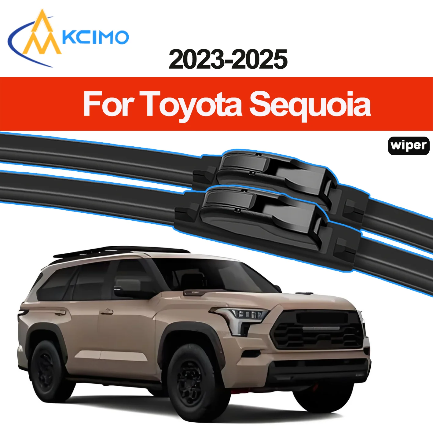 

2PCS New Front Windshield Wiper Blade for Toyota Sequoia XK80 2023-2025 Front Windshield Auto Wipers Blade Accessories 2025 2024