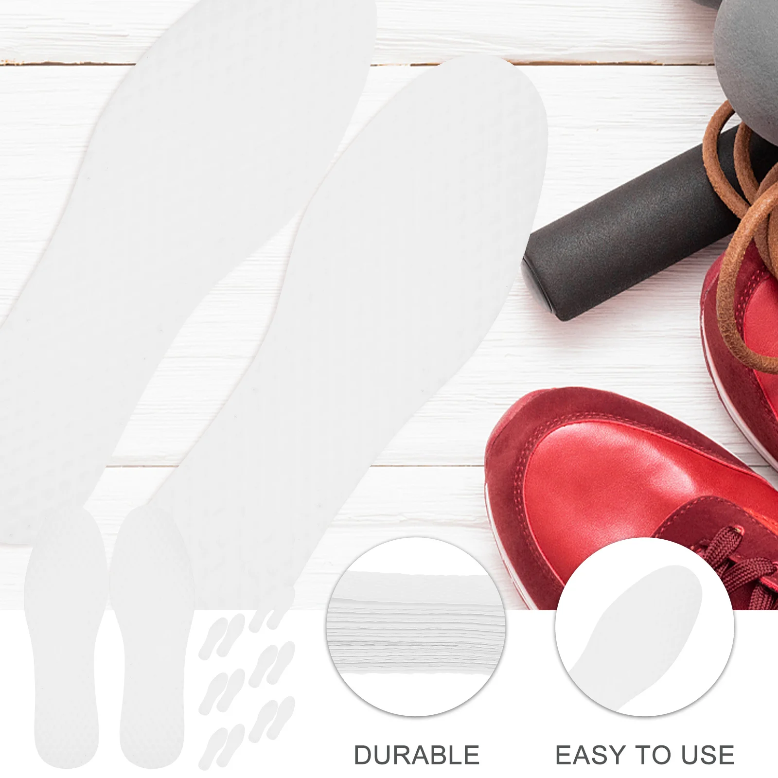 

20Pairs Breathable Shoe Insoles Thin Replaceable Inserts for Men Women Athletic Sports Running Shoes Comfortable Cushioning