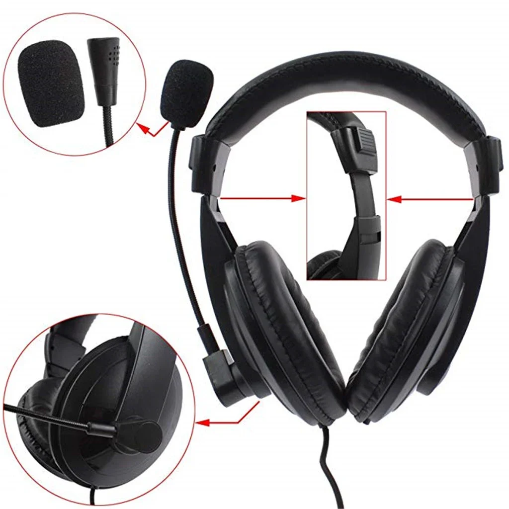 Noise Cancelling Over Ear Walkie Talkie Headset 2 Pin K Plug PTT Mic for Baofeng UV-5R Kenwood Ham Two Way Radio