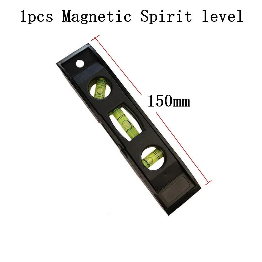 For Spirit Level 6 Inch Small Three-purpose Level Torpedo Level 150mm Horizontal Bubble Tube Magnet Bubble Carpentry Tool