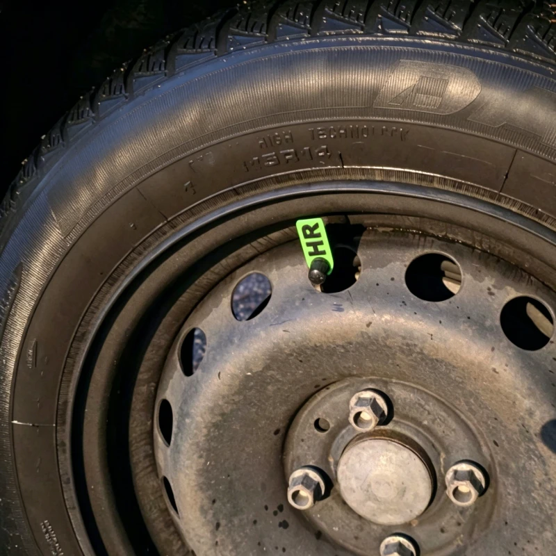 4Pcs Wheel Tire Marker Fits On Valve Stem Under Valve Cap Identify Auto Repair Tire Rotation Storage Management Tool