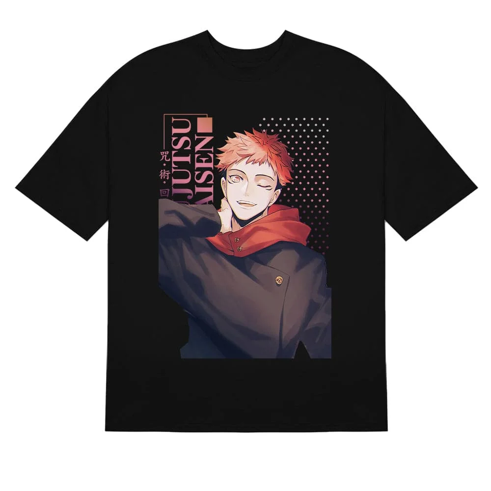 Itadori Yuji Jujutsu Kaisen T-Shirt - Winking Design