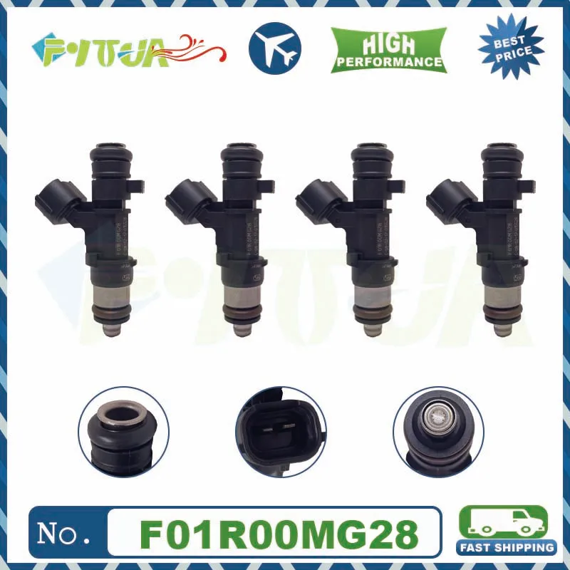 

4pcshigh performance fuel injection nozzle F01R00MG28 for Baic E130 Other Engine Parts