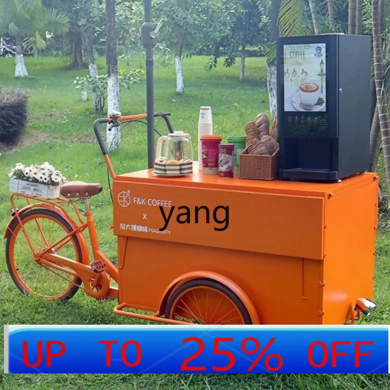 

LTT киоск тележка кофе кованое железо рекламный автомобиль подвижный креативный трехколесный велосипед