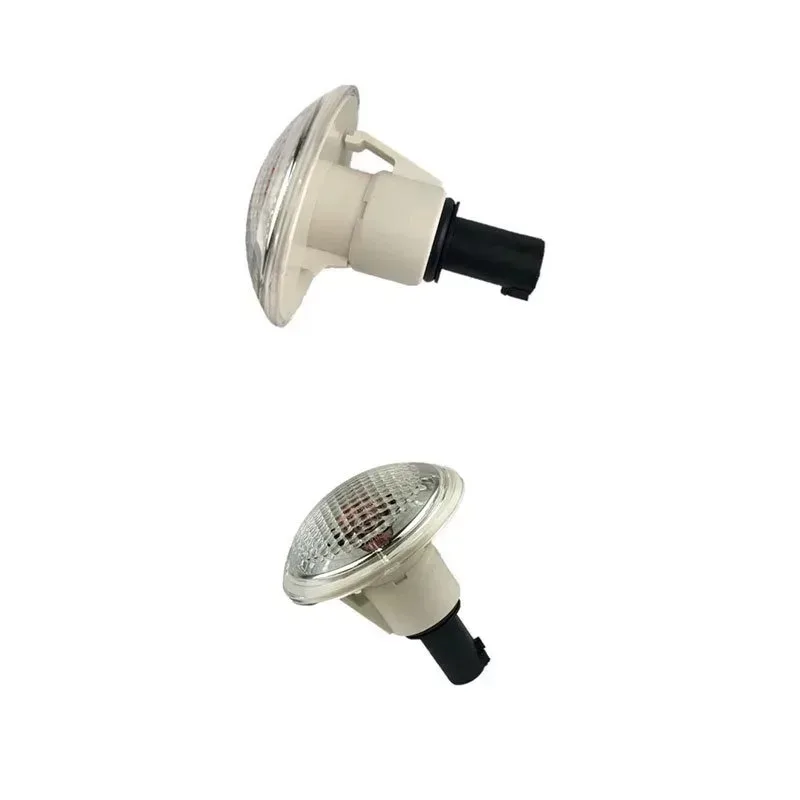 1 Pair Car Side Fender Marker Lamp Light Clear White Round for Land Rover Range Rover L322 2003-2012 XGB500020 Parts