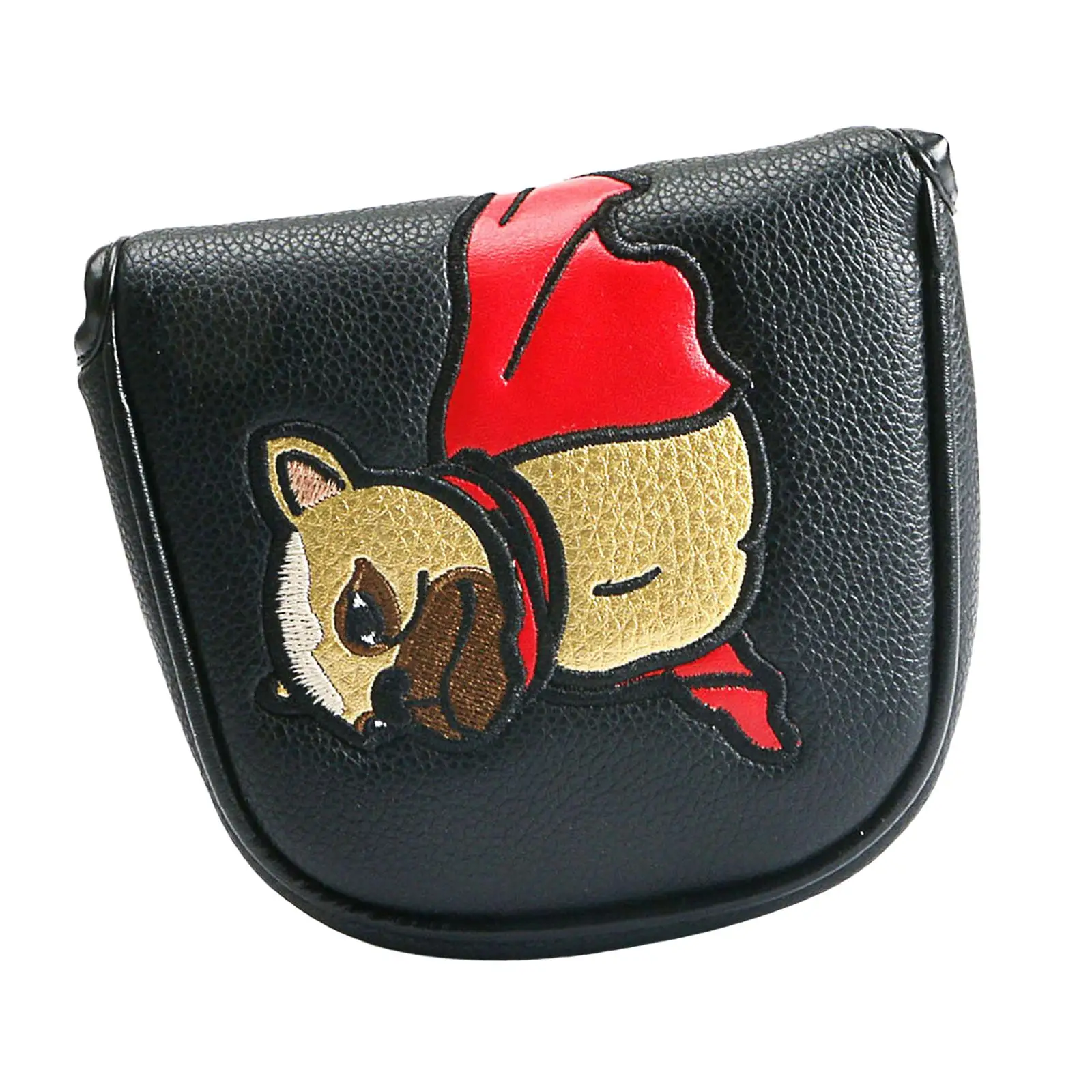 

Golf Mallet Putter Head Cover PU Putter Headcover Water Resistant with Closure Golf Club Head Cover for Golf Club