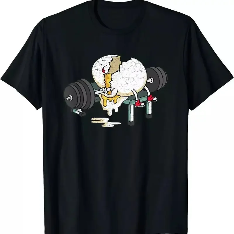 NUEVA Camiseta Divertida con Diseño de Huevo para Gimnasio, Levantamiento de Pesas, Idea de Regalo, Tallas S-3XL, EDICIÓN LIMITADA