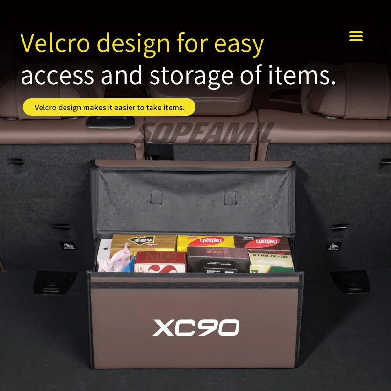 

Car Trunk Organizing And Storage Box For Volvo S60 S90 XC40 XC60 XC90 T5 T6 T8 C30 C70 Brand-new Automotive interior Accessories