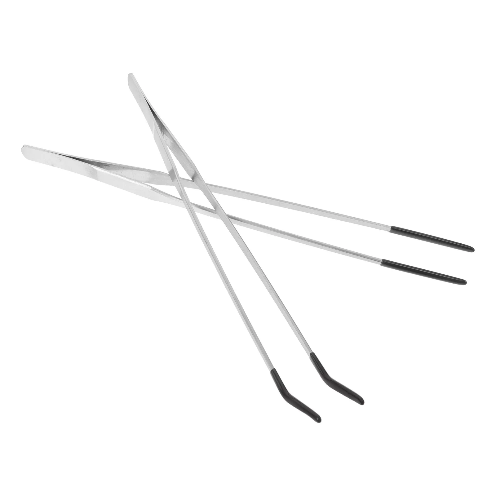 

2Pcs Professional Pet Feeding Tongs Stainless Steel Straight Curved Tweezers for Reptiles Geckos Dragons Jumping Spiders