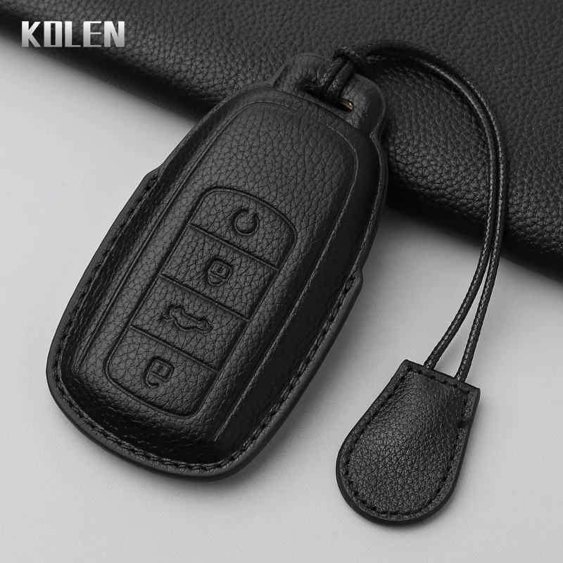 Leather Car Key Case Cover Shell Fob For Chery Tiggo 8 Pro Tiggo 8plus New 5 plus 7pro Chery Tiggo 7 Pro Max Omoda 5 C5 Modod