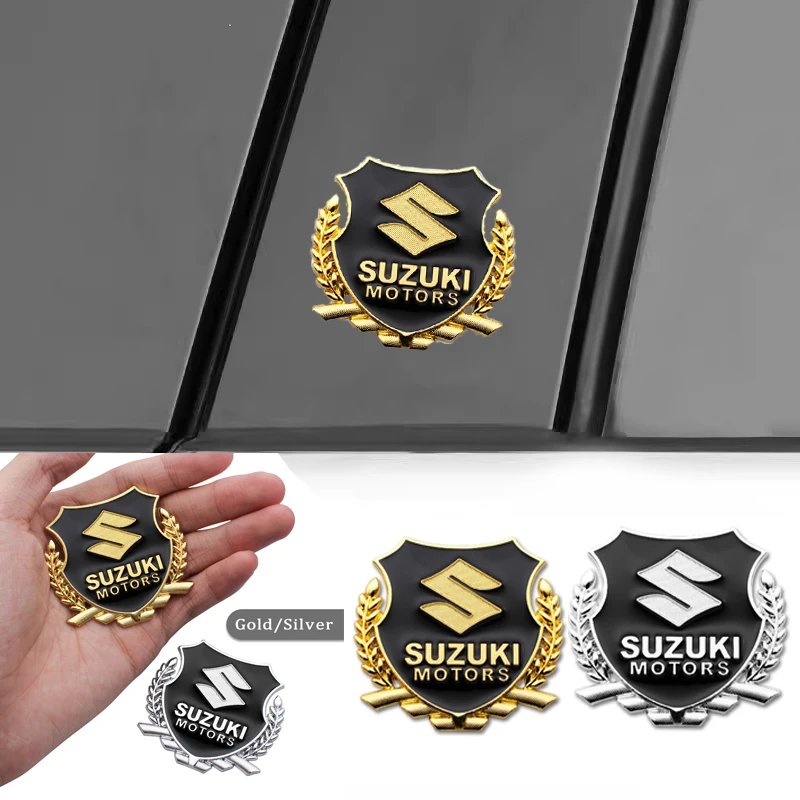 Insignia de Metal 3D para coche, emblema, pegatina para el cuerpo, calcomanía decorativa para maletero para Suzuki SX4 Grand Vitara Jimny Baleno Alto Swift, accesorios