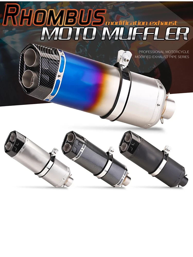 

High - Efficiency 51MM Universal muffler exhaust motorcycle Exhaust motorcycle Escape Moto Muffler pipe Scooter nmax NC750X R3 C