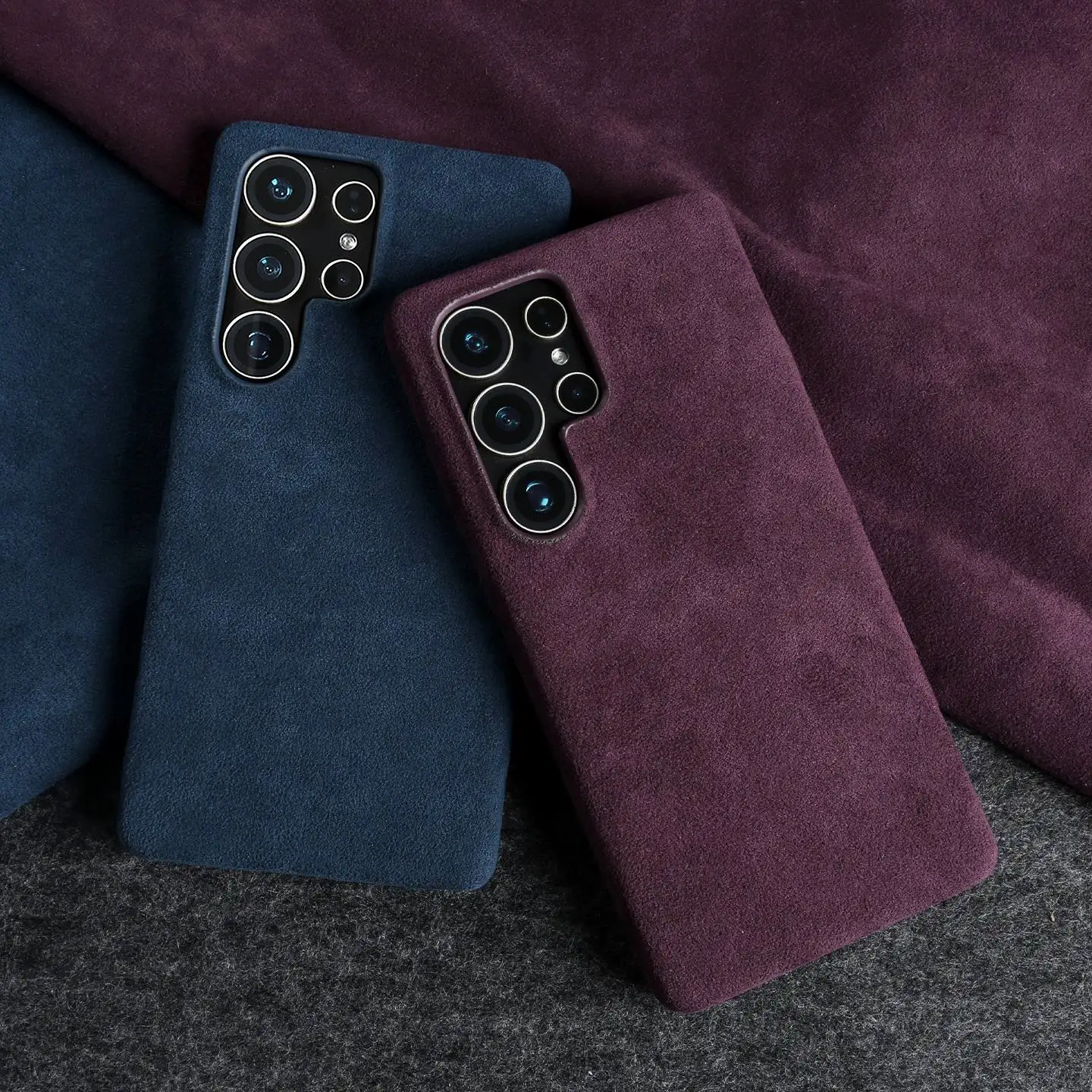 

Full Coverage Magnetic ALCANTARA Case For Samsung Galaxy S25 Ultra S24 S23 S21 for Magsafe Artificial Leather Suede Phone Cover