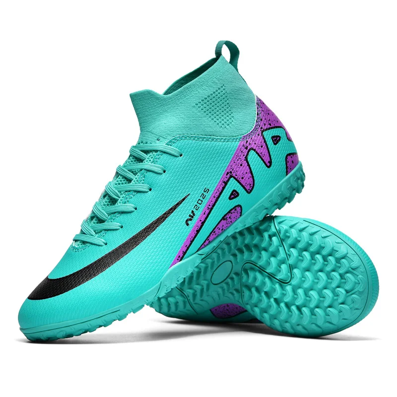 

Men's Football Cleats Soccer Training Shoes Non-Slip TPU Studs Lightweight Breathable for Turf Grass Field Youth Size 39-45