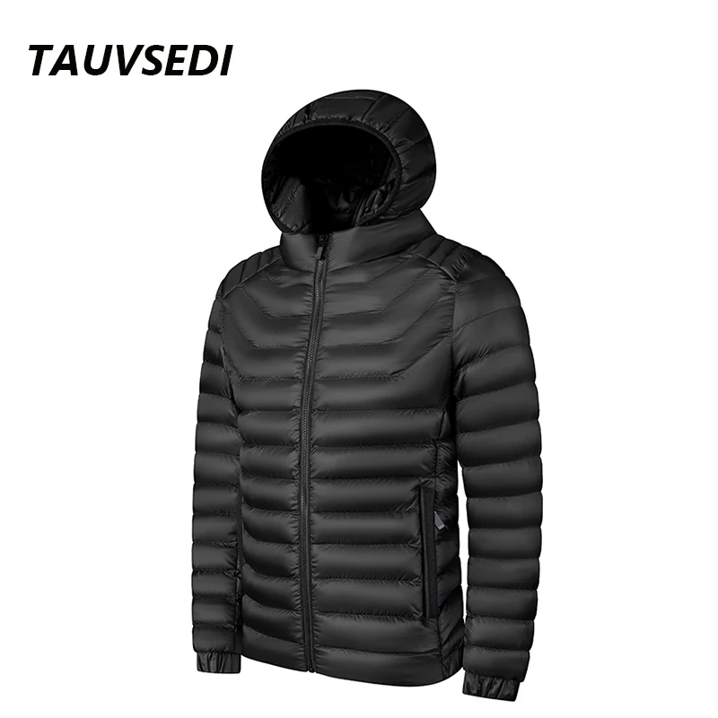 Men Warm Jacket 2023 New Autumn Winter Men Hooded Waterproof Parkas Mens Casual Lightweight Cotton Padded Parka Jacket Coat Male