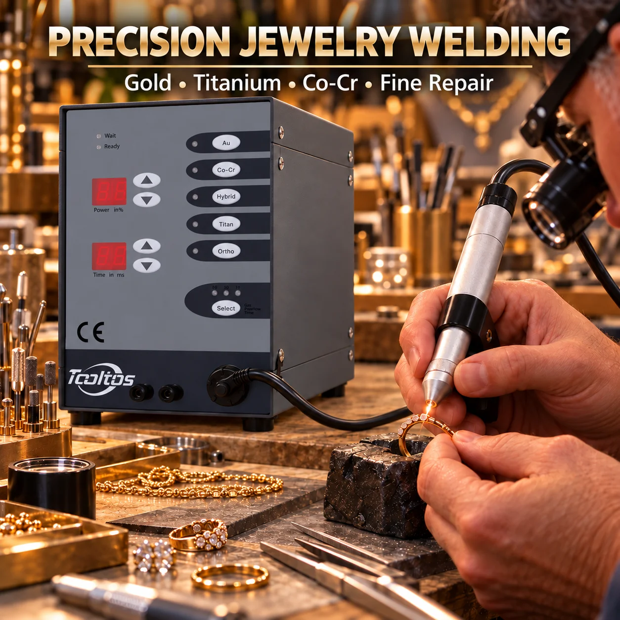 Automatic CNC Pulse Argon TIG  - Argon Spot Welder Jewelry Welding Machine review and price