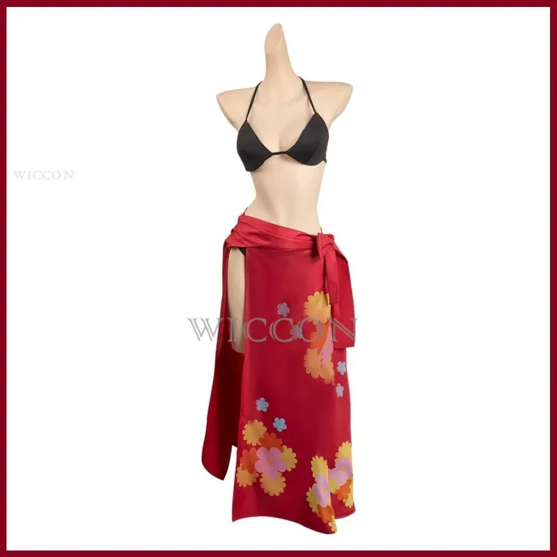 DY20Anime Nami Cosplay Costume Santōryū Wig Swimsuit Summer Bikinis Skirt Tube Tops Adult Woman Sexy Kawaii Carnival Party Suit2