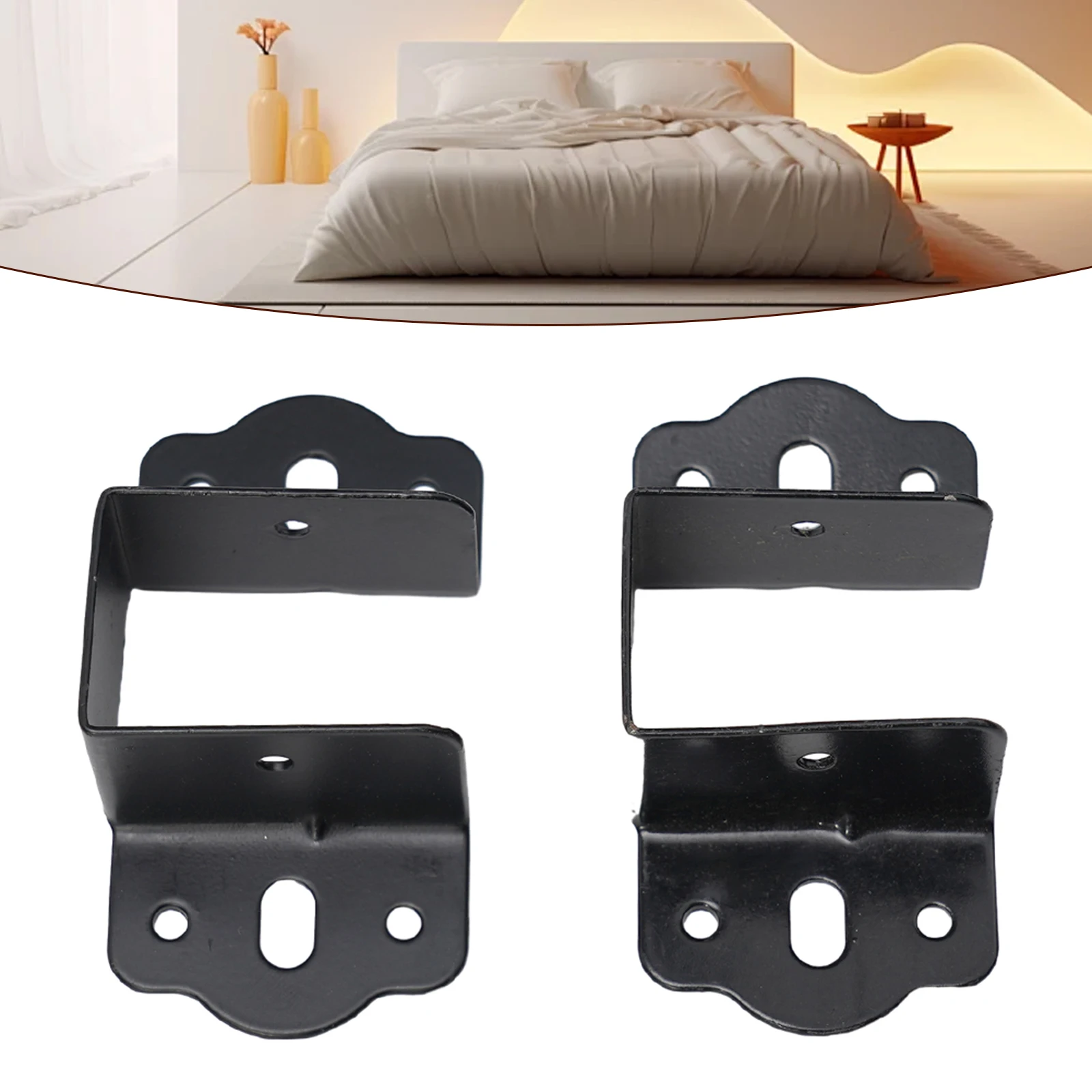 Accessories New Tool Connector Parts Fixings Multi-function Replacement U Shaped 1 Pair Bed Brackets Connecting