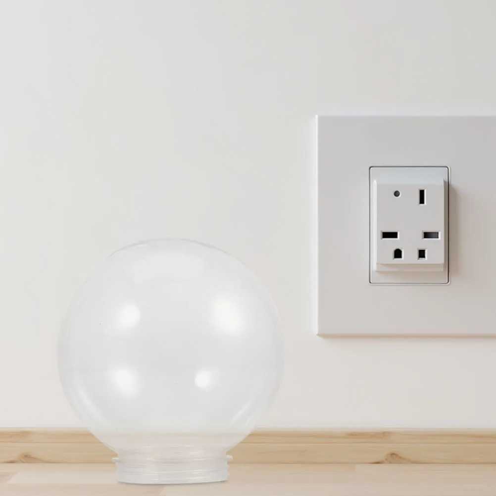 1 pz Paralume sferico in acrilico trasparente Copertura trasparente per luce esterna per apparecchi da parete a soffitto Lampioni Illuminazione a sospensione