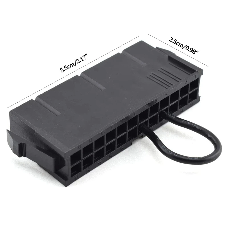 24-Pin-Buchse ATX-Netzteil EIN/Aus-Schalter 24-Pin-Desktop-Power-Starter J60A